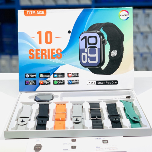 TLTM-M36 Ultra Smart Watch (7-in-1 Straps) – 2.1″ HD Display, Bluetooth Calling & Voice Control | For Men & Women