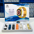 Max-1000 Smart Watch With 7in1 Straps & Airpods - 7in1 Smart Watch With Airpods - high quility